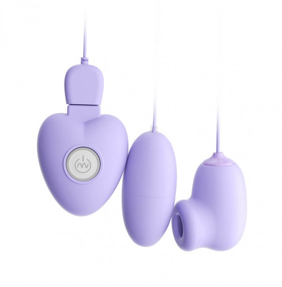 MizzZee - Playful Suction Vibrating Egg (Chargeable - Purple)